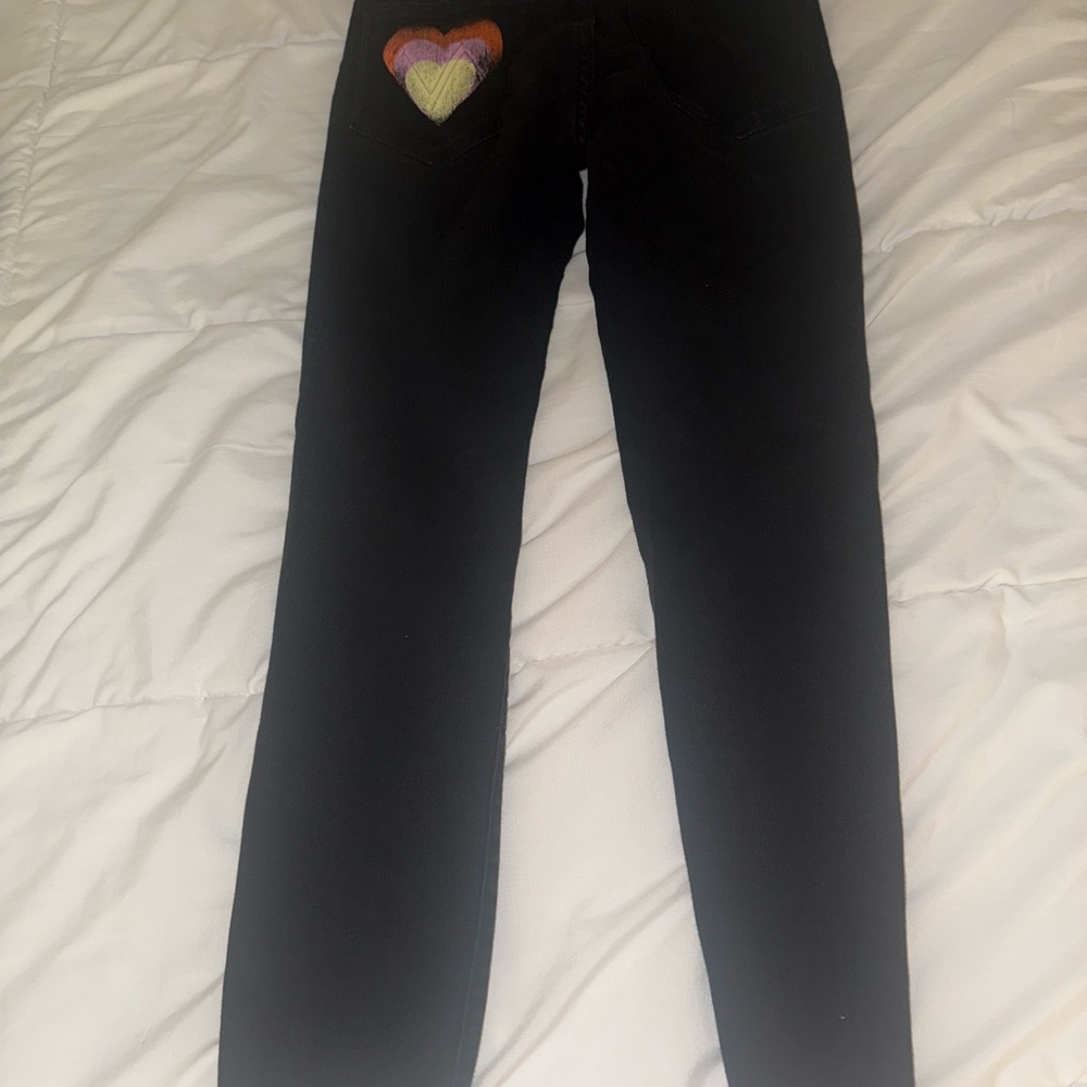 MOTHER Black Skinny Jeans